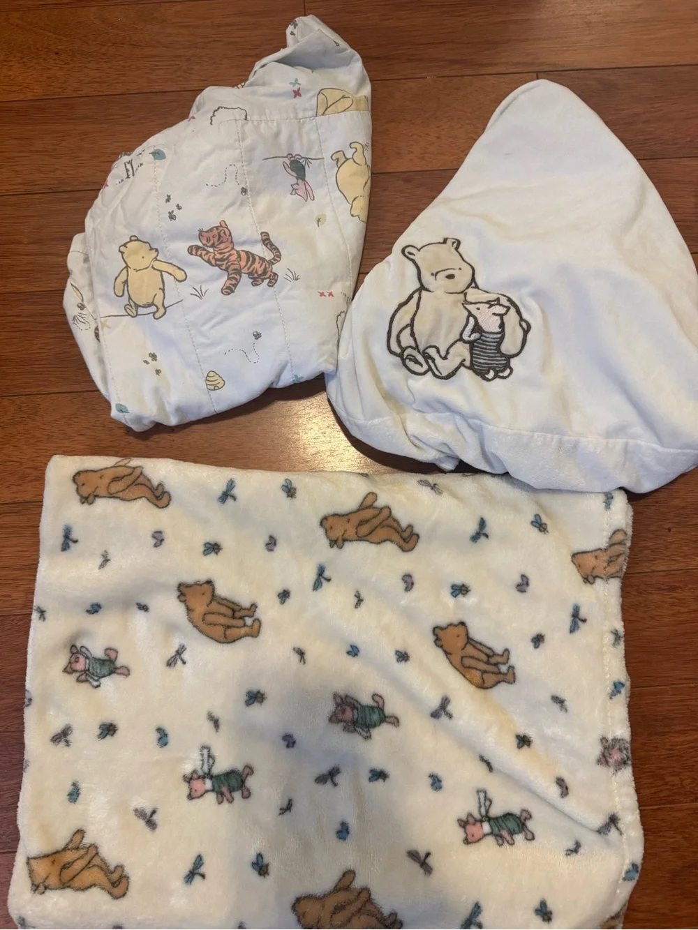 Disney Baby Storytime Pooh Lambs & Ivy Crib Nursery Bedding Set 6 pc